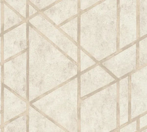 Living walls Beton tapet med mønster M/ creme hvid bund