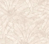 Living walls tropiske blade tapet M/ creme hvid bund