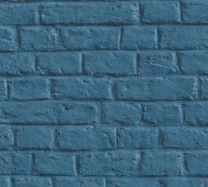 Living walls Murstens tapet M/ blå bund