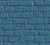 Living walls Murstens tapet M/ blå bund