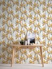 Blomster tapet M/ creme bund