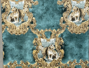 Leopard m. grøn bund