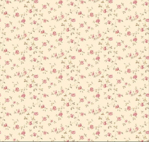 Blomstret tapet med romantisk udseende