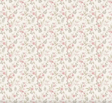 Tapet med små blomster og fugle