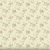 Blomster tapet med Beige farvet bund