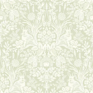 Bexley støvet grøn M/ vilde skov dyr