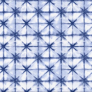 Quinn hvid bund M/ blå kakler