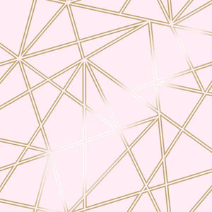 Omega M/ lyserød bund og guld