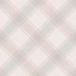 Ainsley ternet tapet M/ lyserød bund