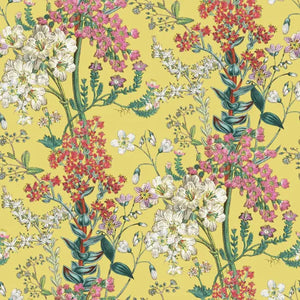 Aynana tapet m/ lime bund og blomster