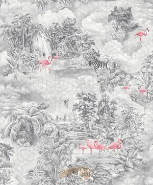 Mayang M/ grå bund og vilde dyr