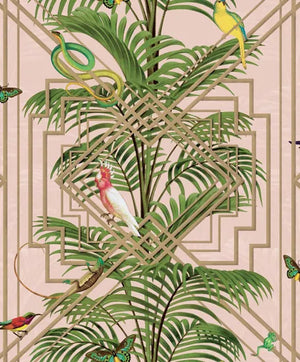 Akello lys laks M/ guld fugle og blade