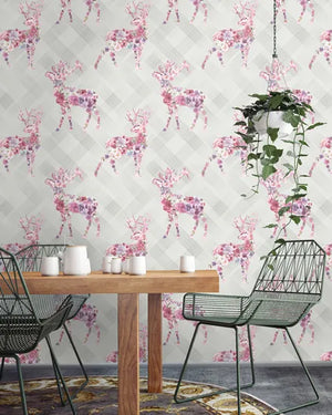 Calla blomstret hjort M/ grå bund