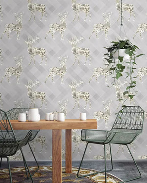 Calla blomstret hjort M/ grå bund