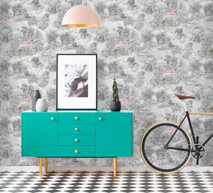 Mayang M/ grå bund og vilde dyr