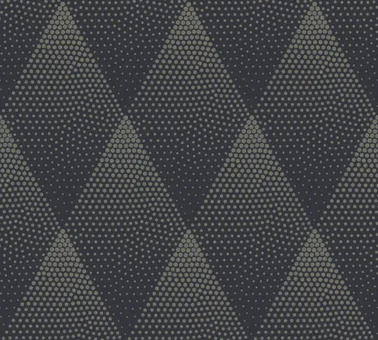 Prikket harlekin mønster M/ sort bund