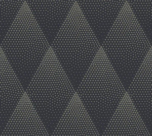 Prikket harlekin mønster M/ sort bund