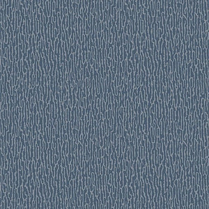 Blå tapet m. mønster