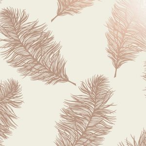 Glistening fawning feather M/ creme bund