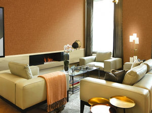 Orange tapet m. mønster