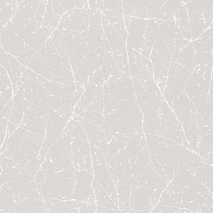 tapet med bare grene og lys grå bund