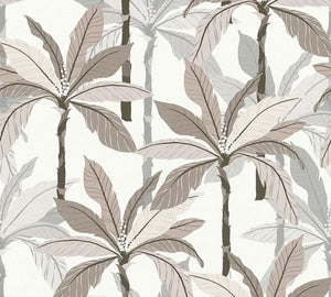 Blomster tapet M/ creme bund