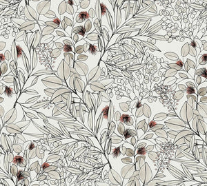 Blade tapet M/ hvid bund