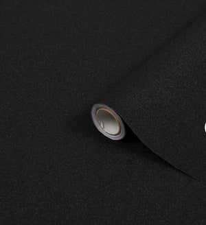 Selvklæbende folie sort glimmer