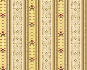 Stiltapet M/ Brun, sand og bordeaux