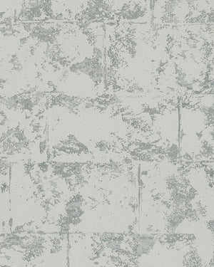 tapet m. mursten design i grå