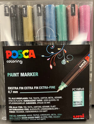 posca sæt extra fin PC-1MR Metal farver