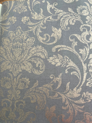 Glistening damask M/ grå bund