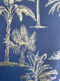 Glistening tropical tree M/ blå bund