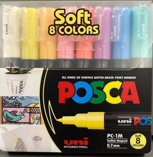 Posca sæt PC-1M pastel farver PC-1M