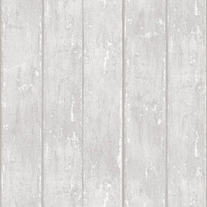 tapet i træ look i lys grå