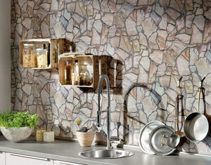 Store grå- brune granit