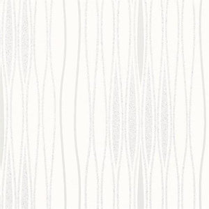 tapet m. striber som danner et mønster