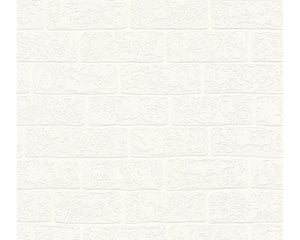 Mursten i farven hvid