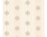 Stiltapet med damask design M/ lyserød