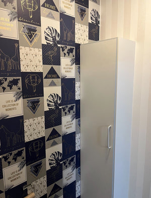 Tapet Adventure Navy