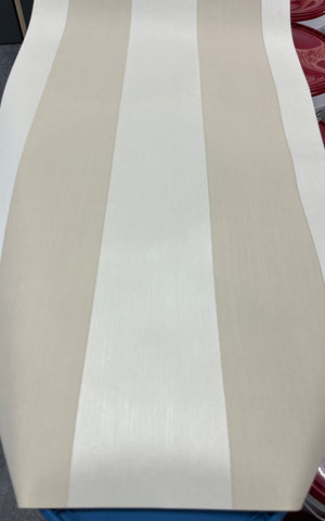Stiltapet med striber M/ sand farver