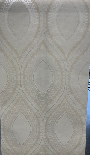 Grafisk tapet M/ creme