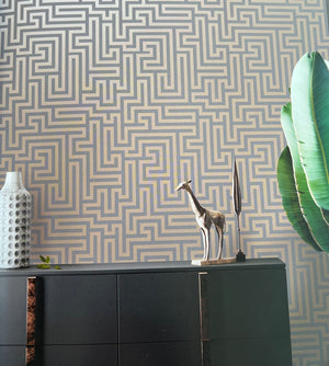 Glistening maze M/ grå bund