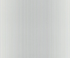 stribet tapet i hvid og sølv