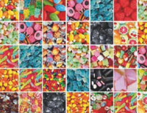 Selvklæbende folie candy