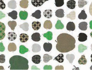 Selvklæbende folie frugter grønne