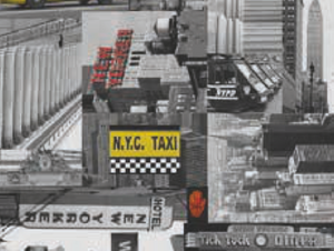 Selvklæbende folie city taxi