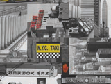 Selvklæbende folie city taxi