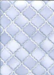 Flise mønstret tapet i lyse blå