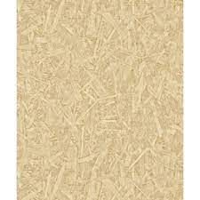 OSB plader tapet M/ beige og guld
